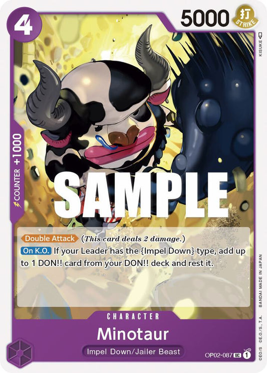 Minotaur UC Paramount War OP02-087 NM