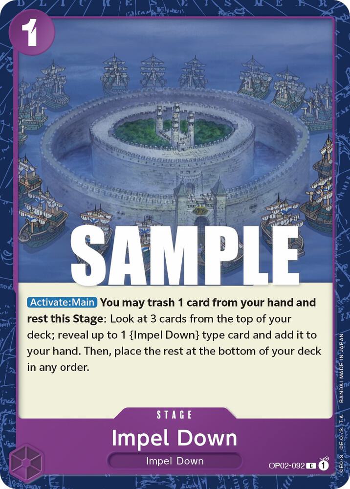 Impel Down C Paramount War OP02-092 NM