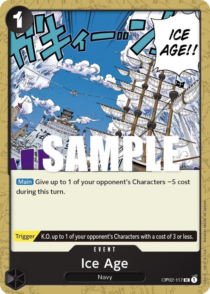 Ice Age UC Paramount War OP02-117 NM
