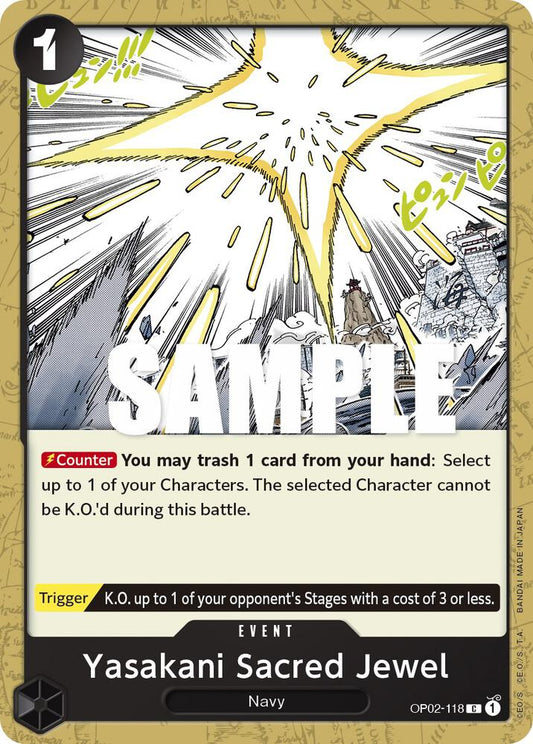 Yasakani Sacred Jewel C Paramount War OP02-118 NM