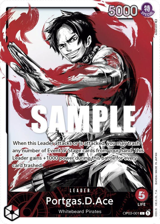 Portgas.D.Ace (Alternate Art) L Pillars of Strength OP03-001 NM