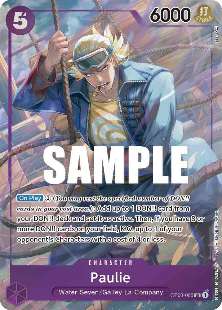 Paulie (Alternate Art) SR Pillars of Strength OP03-066 NM