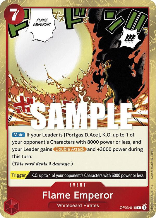 Flame Emperor R Pillars of Strength OP03-016 NM