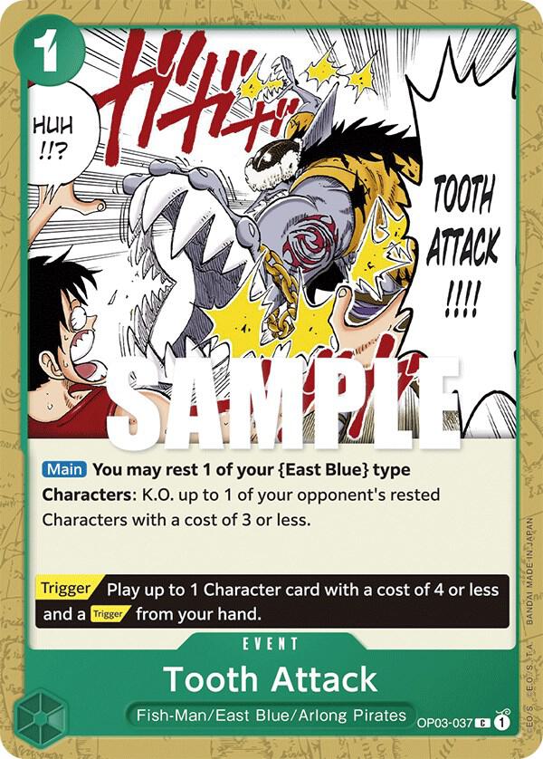Tooth Attack C Pillars of Strength OP03-037 NM