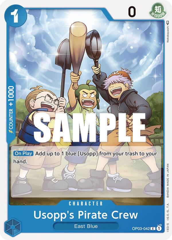 Usopp's Pirate Crew C Pillars of Strength OP03-042 NM
