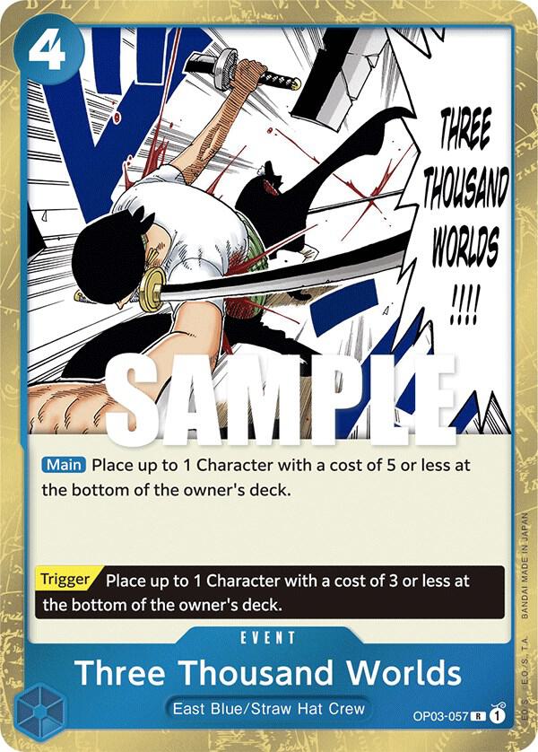 Three Thousand Worlds R Pillars of Strength OP03-057 NM
