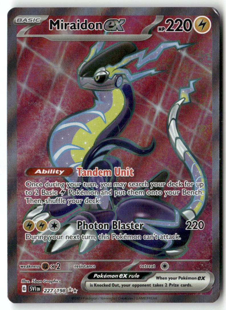 Miraidon ex Ultra Rare SV01: Scarlet & Violet Base Set 227/198 NM