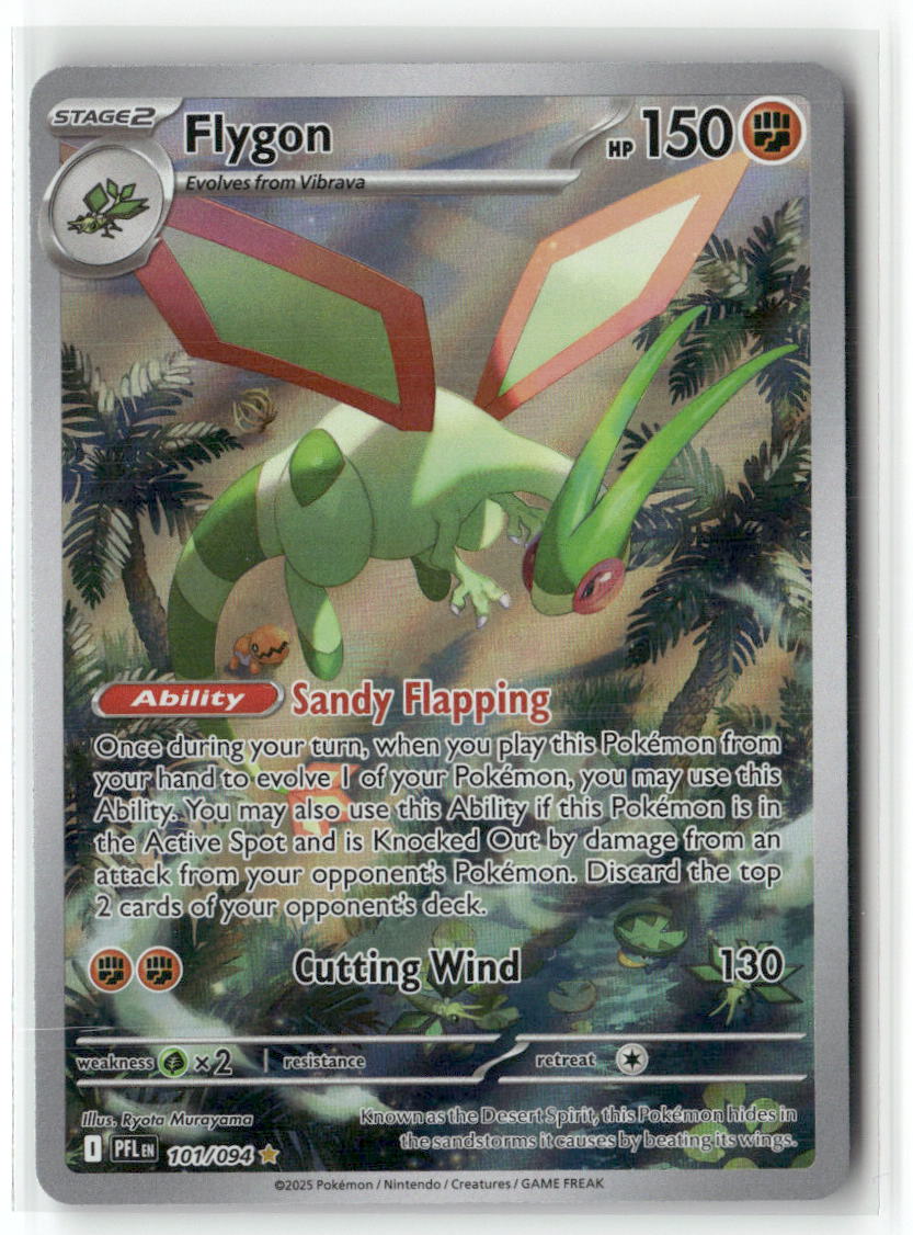 Flygon Illustration Rare ME02: Phantasmal Flames 101/094 NM