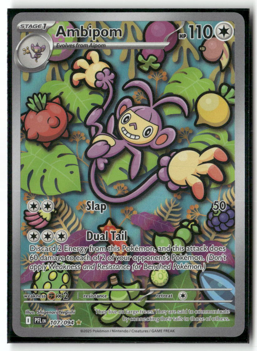 Ambipom Illustration Rare ME02: Phantasmal Flames 107/094 NM