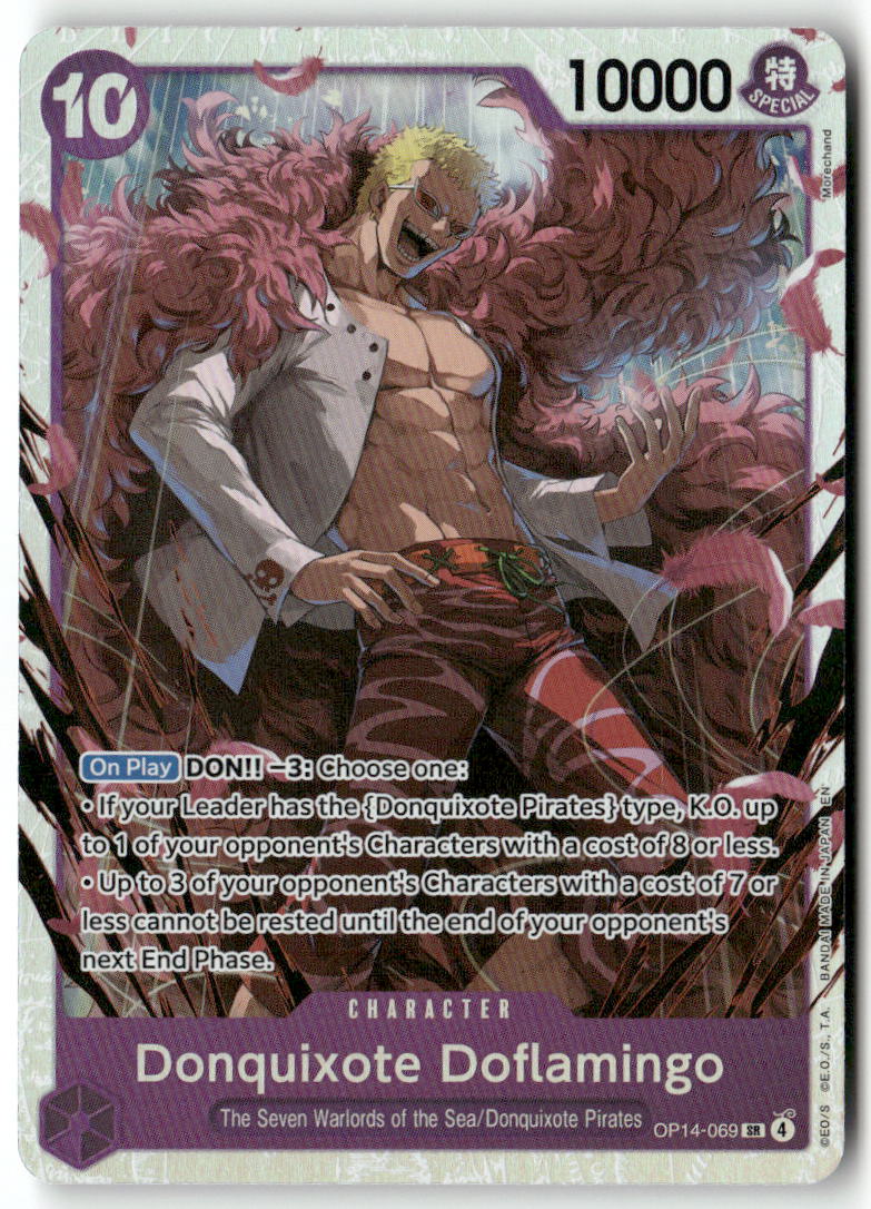 Donquixote Doflamingo SR The Azure Sea's Seven OP14-069 NM