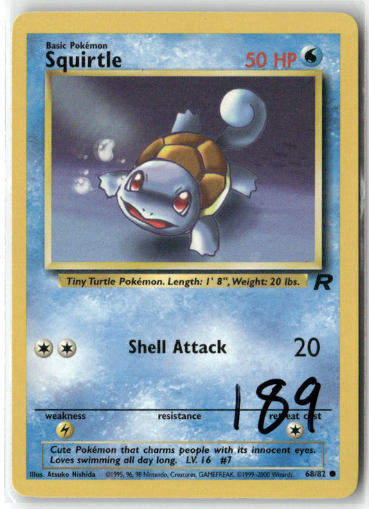 Squirtle Common Team Rocket 68/82 NM