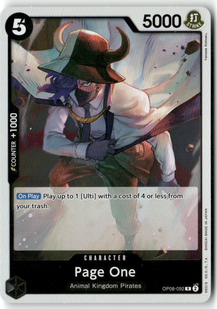 Page One R Two Legends OP08-092 NM