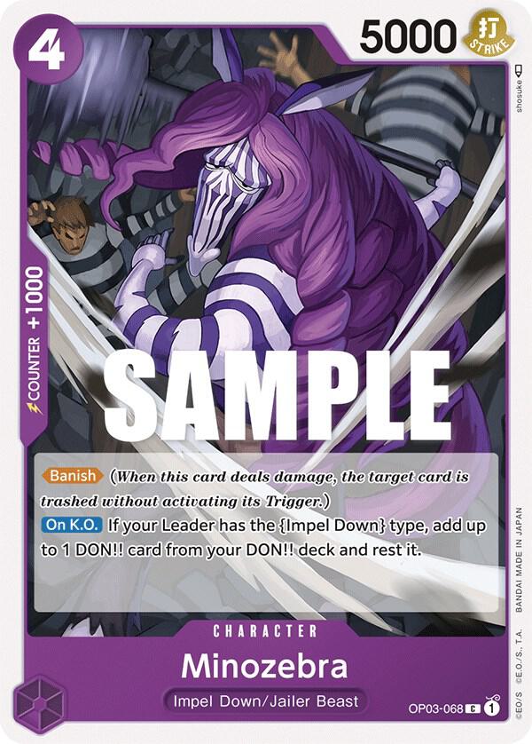 Minozebra C Pillars of Strength OP03-068 NM