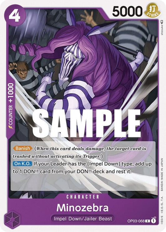 Minozebra C Pillars of Strength OP03-068 NM