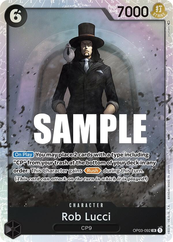 Rob Lucci (092) SR Pillars of Strength OP03-092 NM