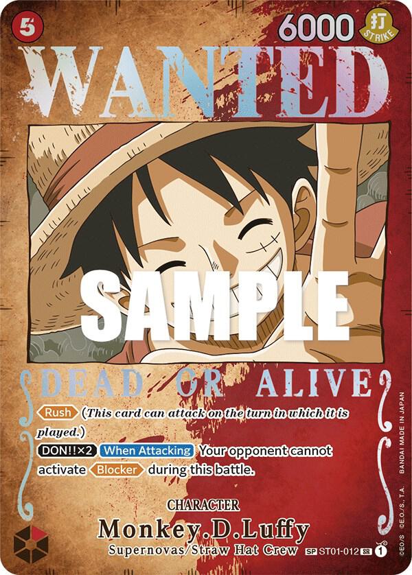 Monkey.D.Luffy (Wanted Poster) SR Pillars of Strength ST01-012 NM