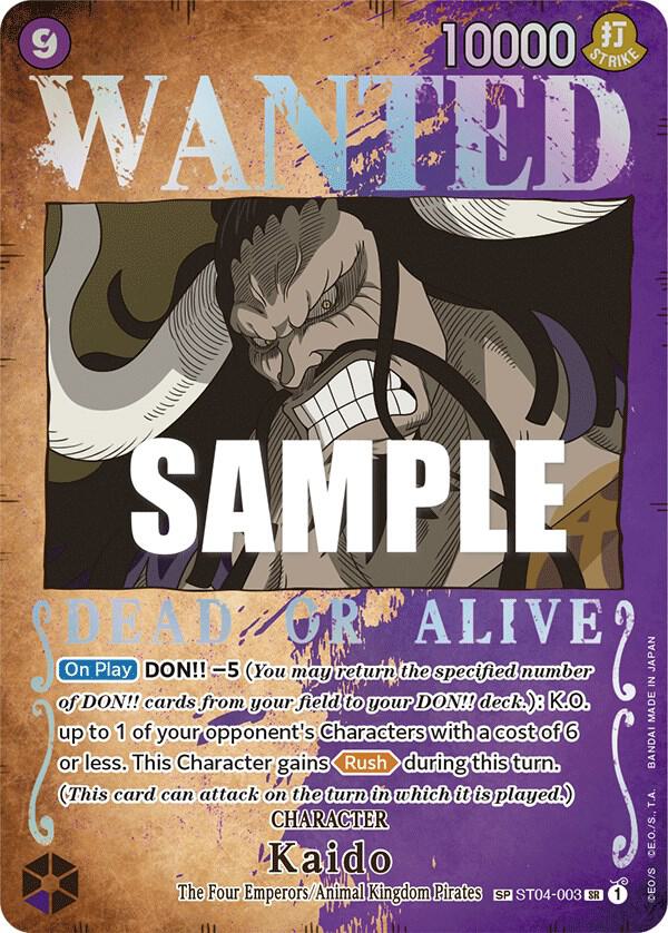 Kaido (Wanted Poster) SR Pillars of Strength ST04-003 NM
