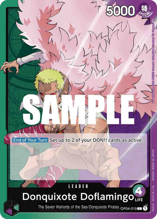 Donquixote Doflamingo (019) L Kingdoms of Intrigue OP04-019 NM