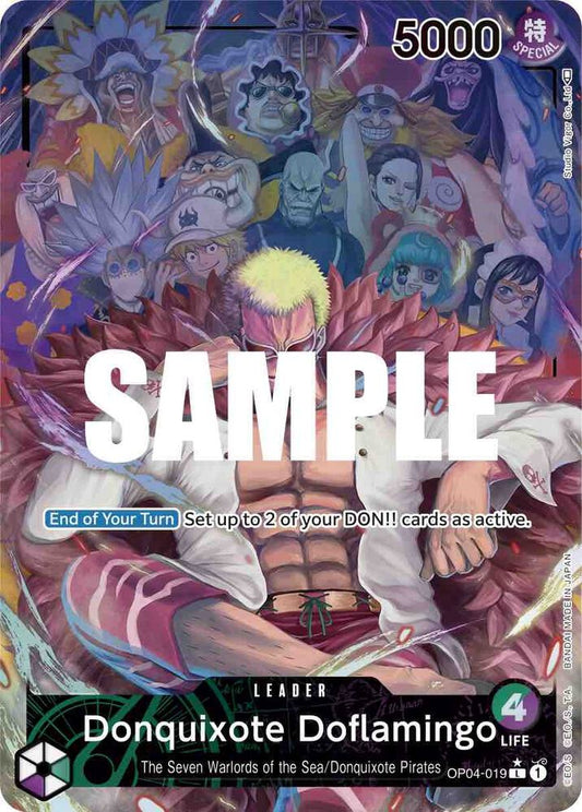 Donquixote Doflamingo (019) (Alternate Art) L Kingdoms of Intrigue OP04-019 NM