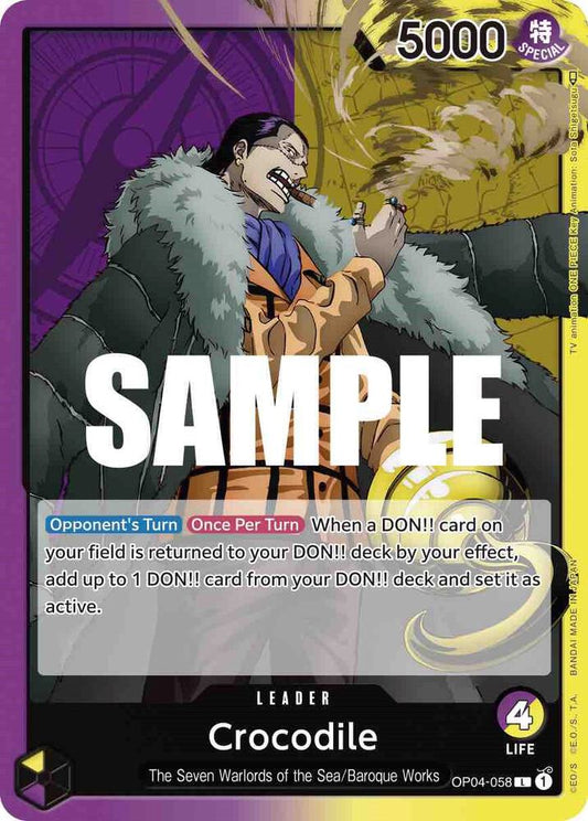 Crocodile (058) L Kingdoms of Intrigue OP04-058 NM