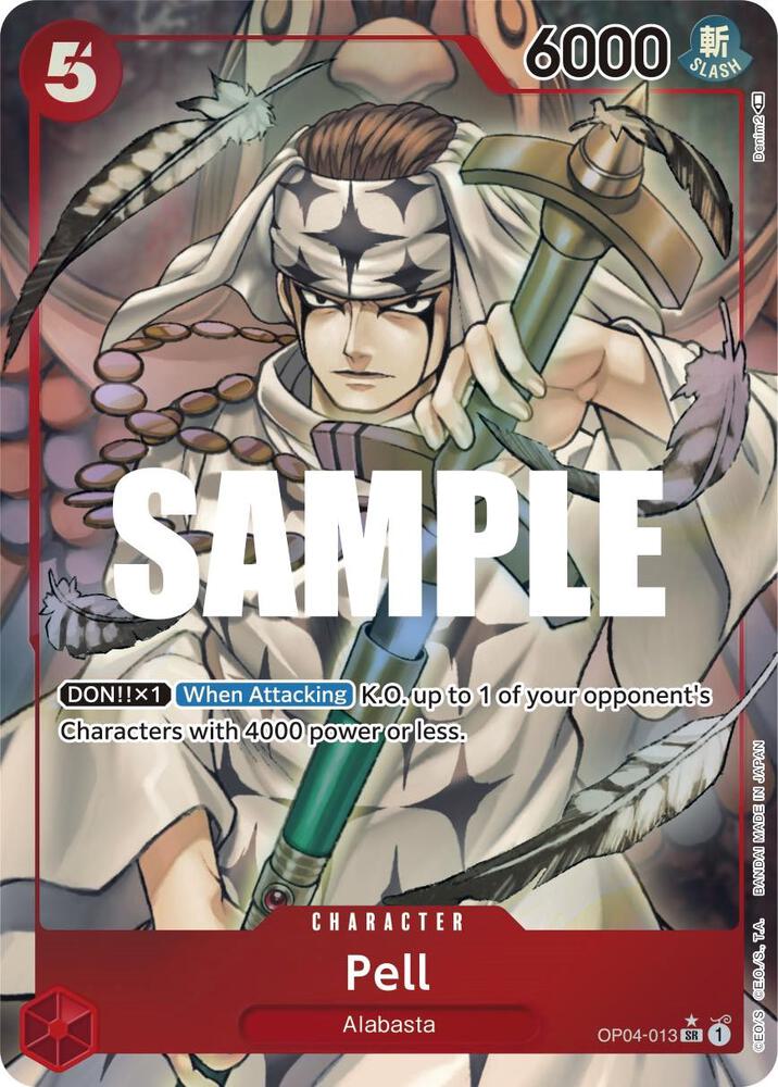 Pell (Alternate Art) SR Kingdoms of Intrigue OP04-013 NM