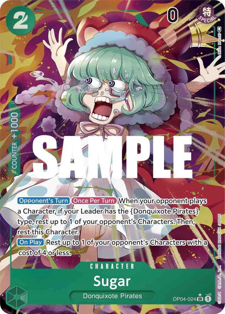 Sugar (Alternate Art) SR Kingdoms of Intrigue OP04-024 NM