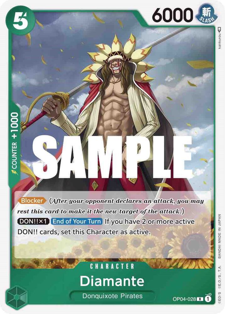 Diamante R Kingdoms of Intrigue OP04-028 NM