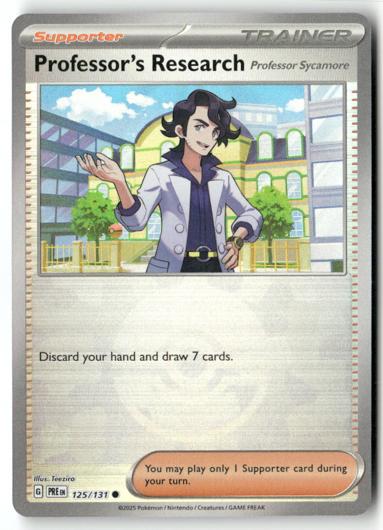 Professor's Research [Professor Sycamore] (Poke Ball Pattern) Common SV: Prismatic Evolutions 125/131 NM