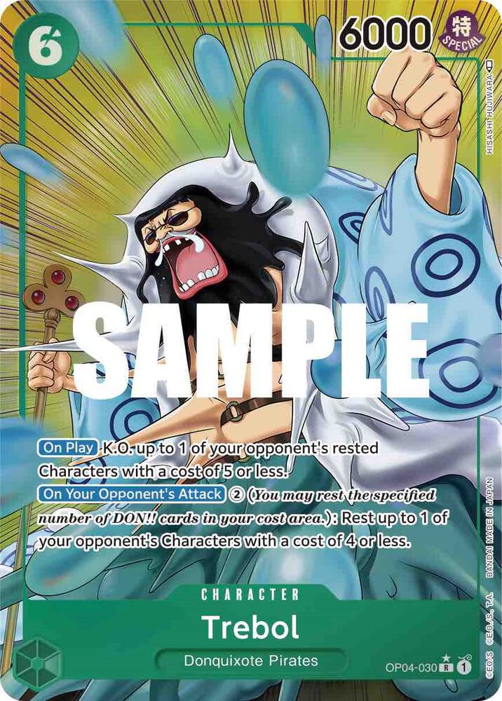 Trebol (Alternate Art) R Kingdoms of Intrigue OP04-030 NM
