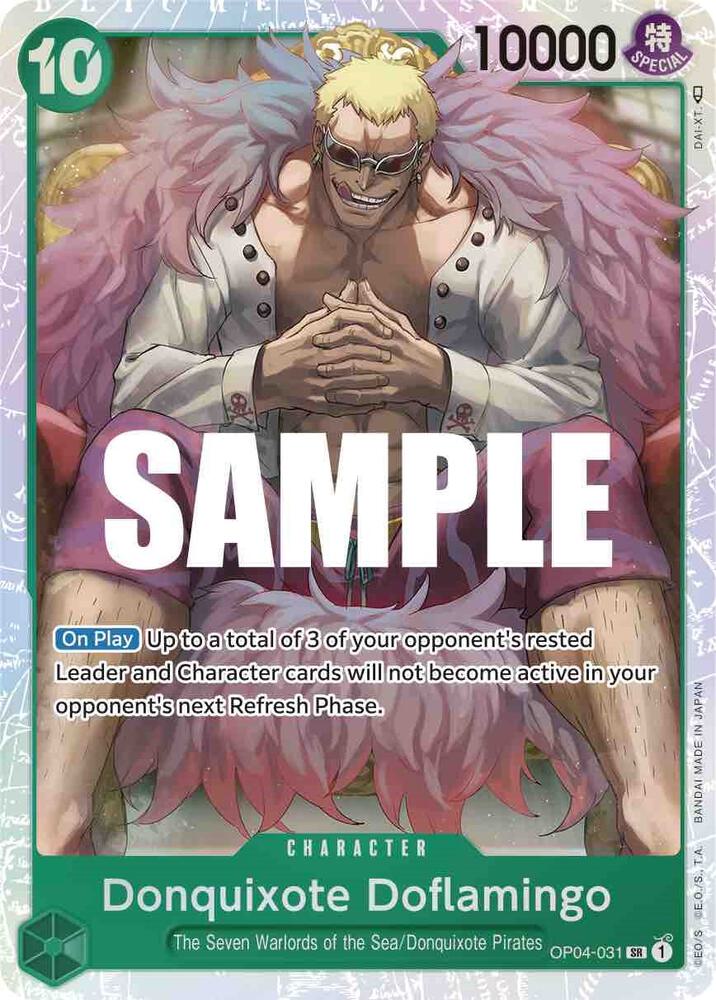 Donquixote Doflamingo (031) SR Kingdoms of Intrigue OP04-031 NM