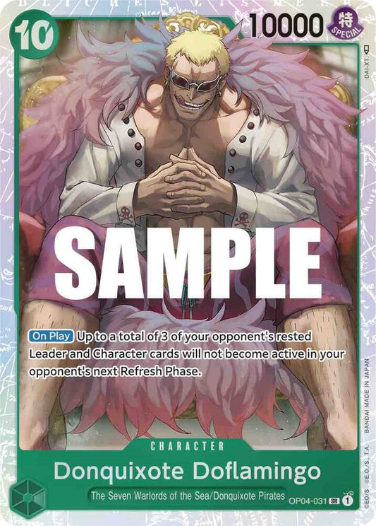 Donquixote Doflamingo (031) SR Kingdoms of Intrigue OP04-031 NM