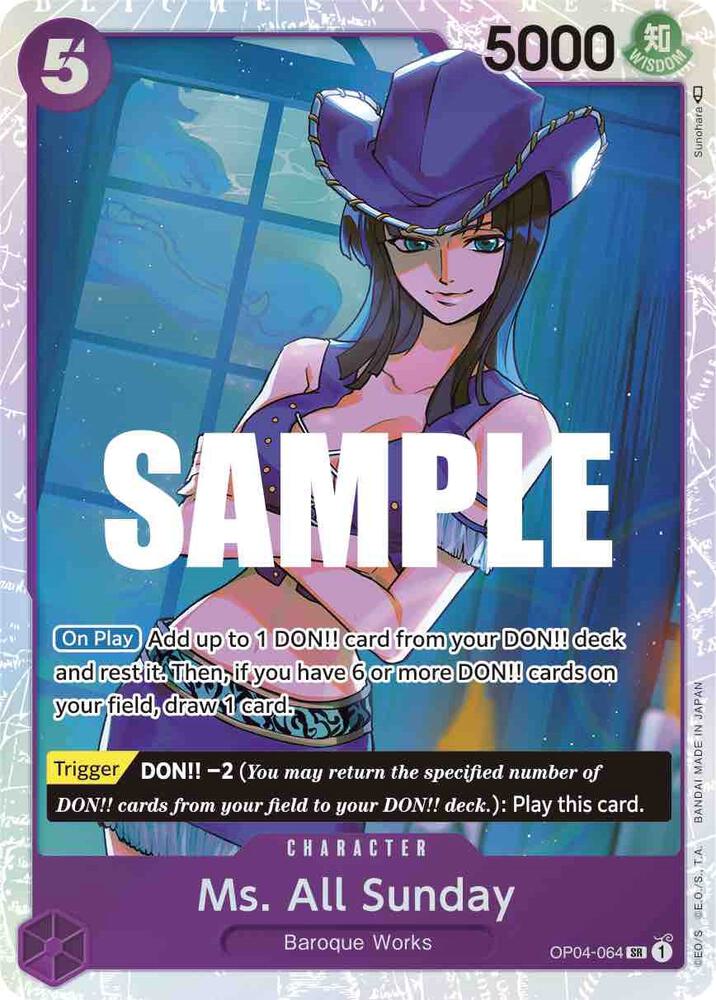 Ms. All Sunday SR Kingdoms of Intrigue OP04-064 NM