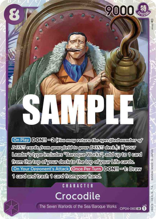 Crocodile (060) SR Kingdoms of Intrigue OP04-060 NM