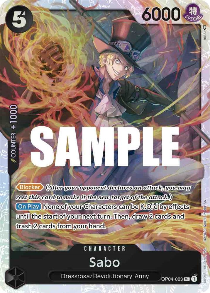 Sabo SR Kingdoms of Intrigue OP04-083 NM
