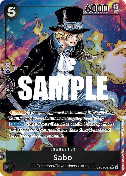 Sabo (Alternate Art) SR Kingdoms of Intrigue OP04-083 NM