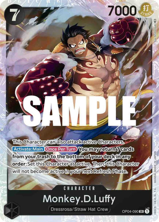 Monkey.D.Luffy (090) SR Kingdoms of Intrigue OP04-090 NM