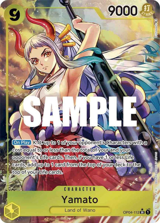 Yamato (Alternate Art) SR Kingdoms of Intrigue OP04-112 NM