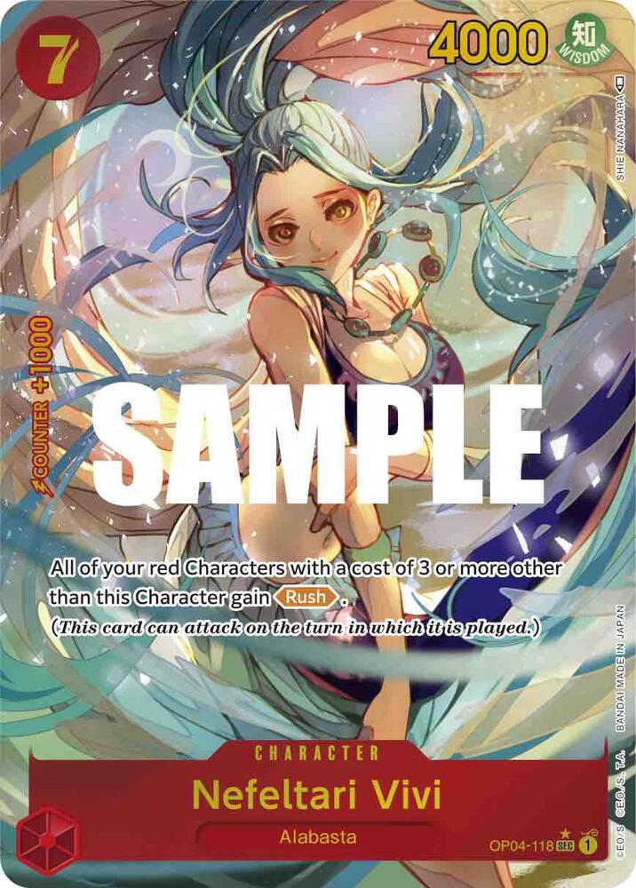 Nefeltari Vivi (118) (Alternate Art) SEC Kingdoms of Intrigue OP04-118 NM