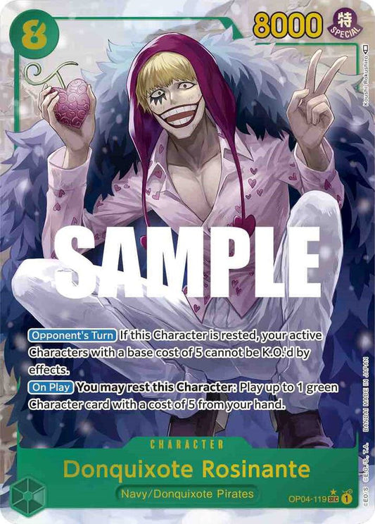 Donquixote Rosinante (Alternate Art) SEC Kingdoms of Intrigue OP04-119 NM