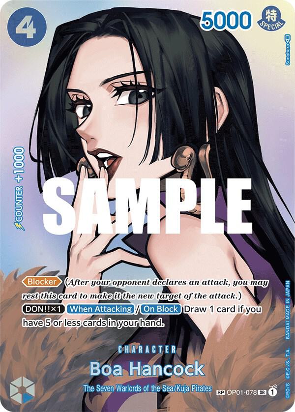 Boa Hancock (SP) SR Kingdoms of Intrigue OP01-078 NM
