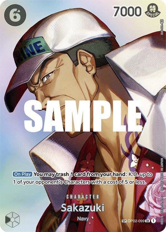 Sakazuki (SP) SR Kingdoms of Intrigue OP02-099 NM