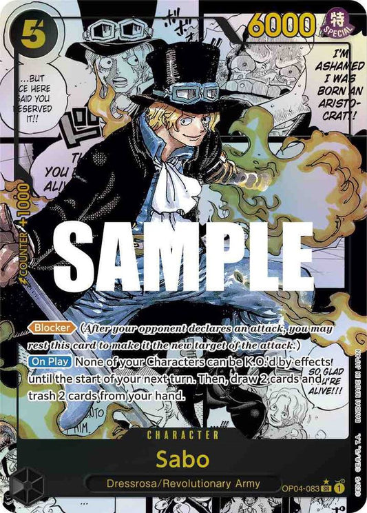 Sabo (Alternate Art) (Manga) SR Kingdoms of Intrigue OP04-083 NM