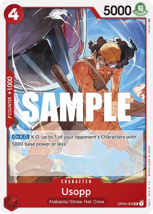 Usopp UC Kingdoms of Intrigue OP04-003 NM