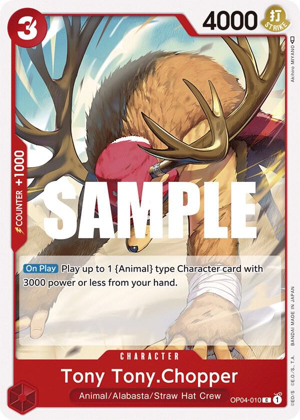 Tony Tony.Chopper C Kingdoms of Intrigue OP04-010 NM
