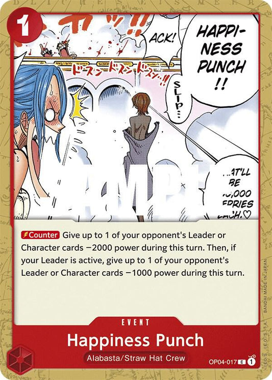 Happiness Punch C Kingdoms of Intrigue OP04-017 NM