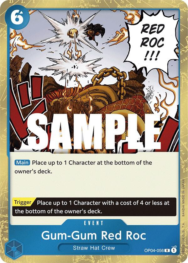 Gum-Gum Red Roc R Kingdoms of Intrigue OP04-056 NM