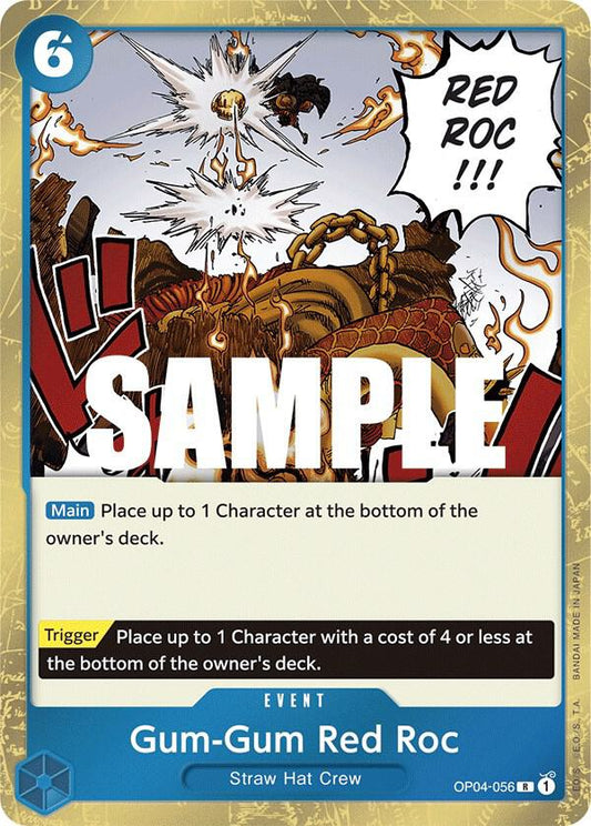 Gum-Gum Red Roc R Kingdoms of Intrigue OP04-056 NM