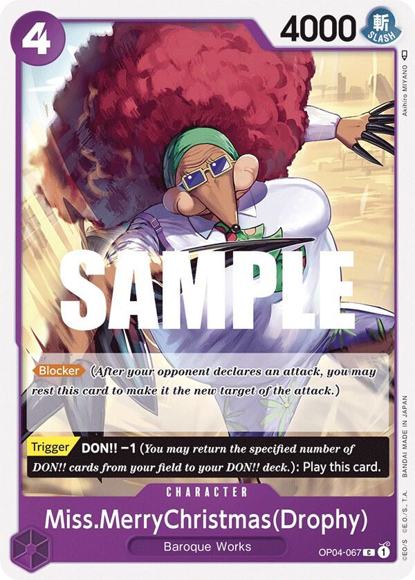 Miss.MerryChristmas(Drophy) C Kingdoms of Intrigue OP04-067 NM