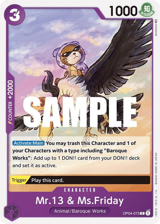 Mr.13 & Ms.Friday C Kingdoms of Intrigue OP04-073 NM