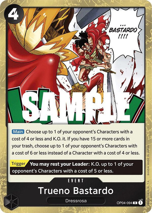 Trueno Bastardo R Kingdoms of Intrigue OP04-094 NM